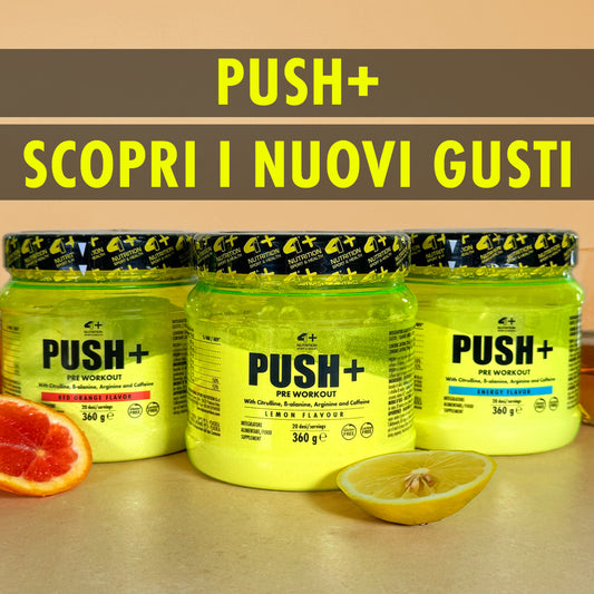 Nuovi gusti per PUSH+: energia e gusto per ogni allenamento!